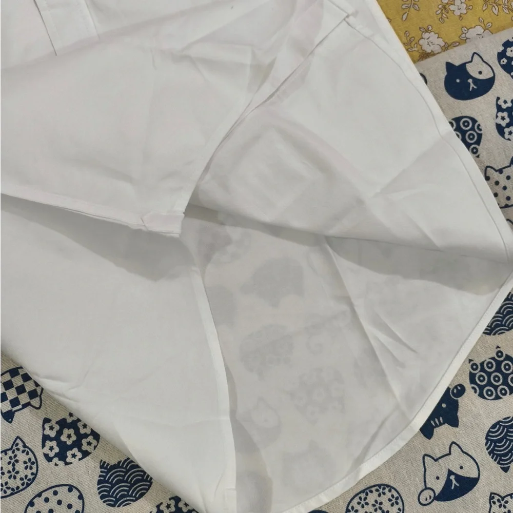 Thom Browne White Button-Down Shirt with Navy and Red Accents - Picture 6 of 8